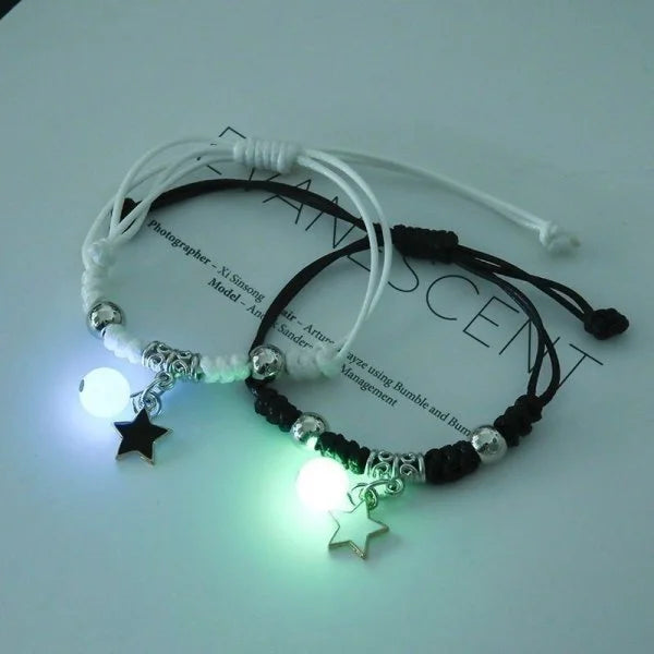 2 PCS/Set Stainless Steel Couples Bracelet
