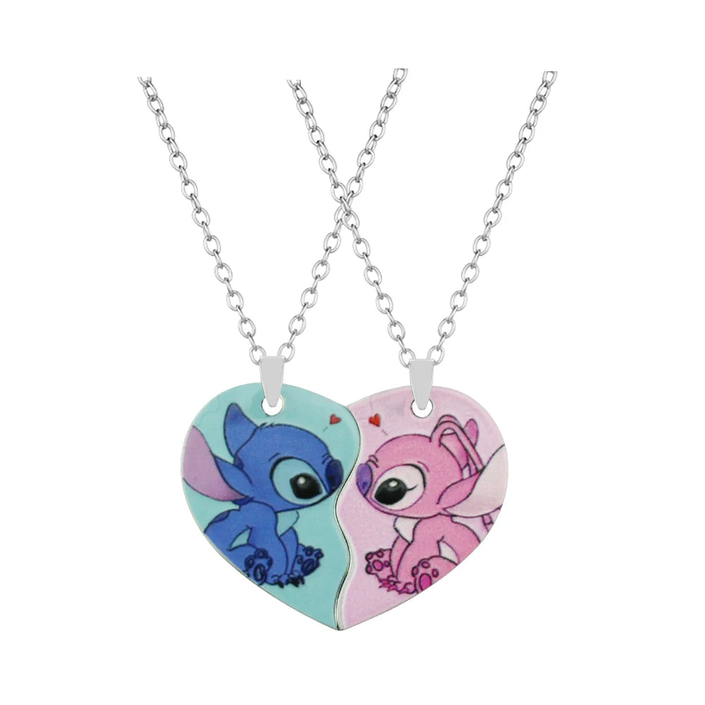 Cute Cartoon Stitch Couple Necklace