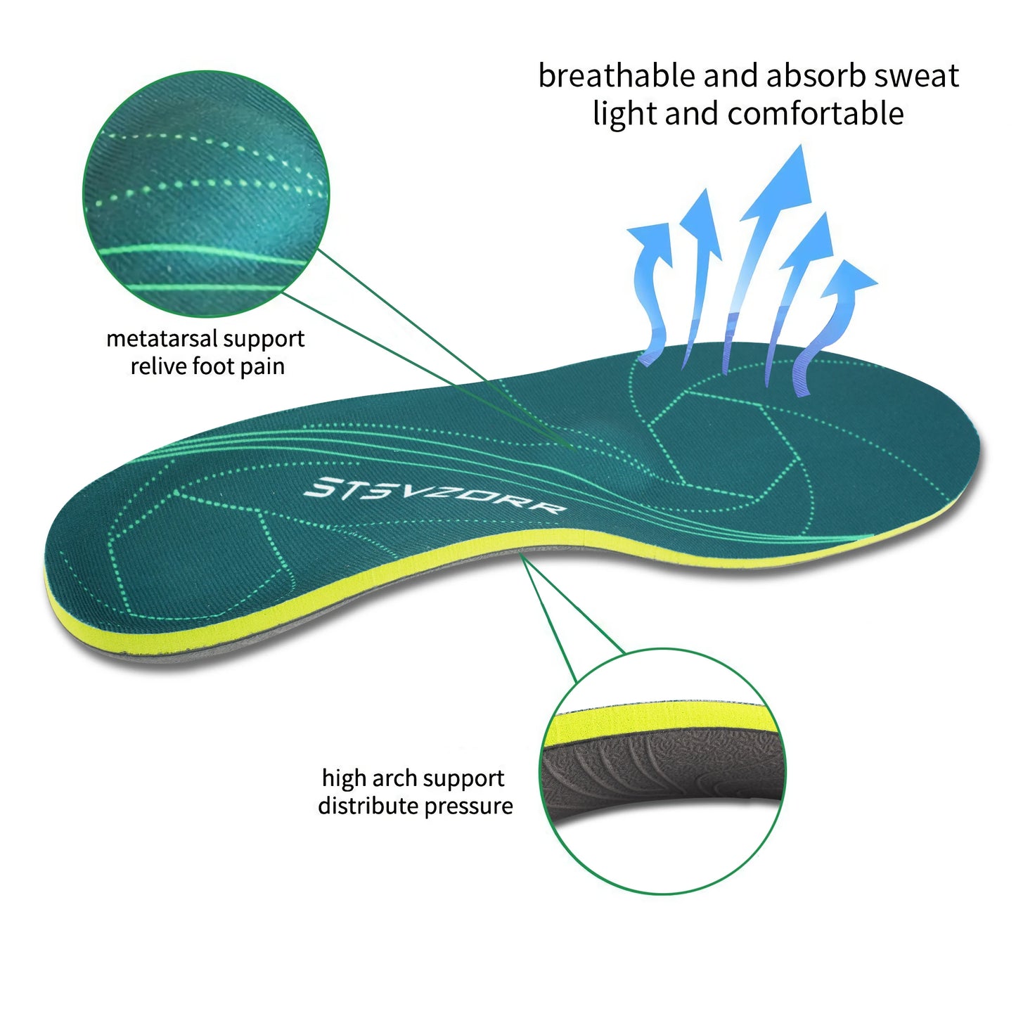 Orthopedic Sport Insole Plantar Fasciitis Flat Foot