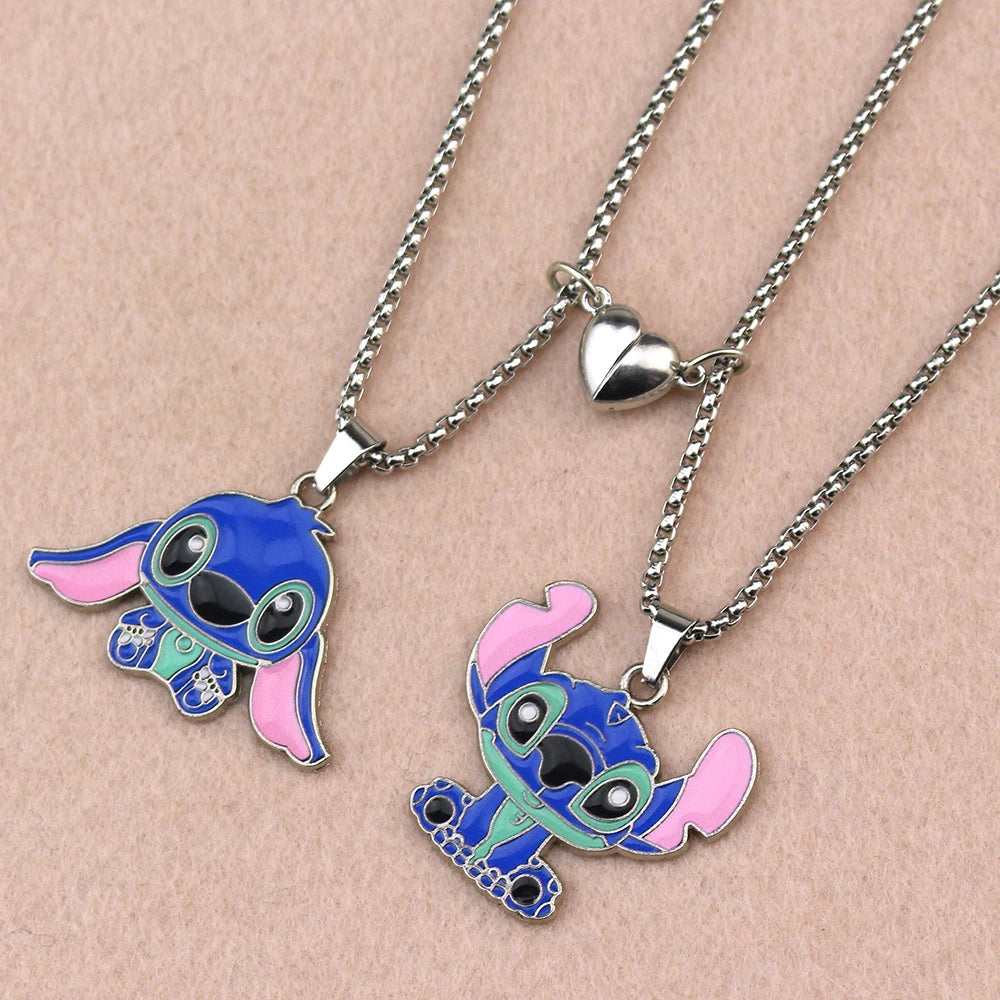 Cute Cartoon Stitch Couple Necklace