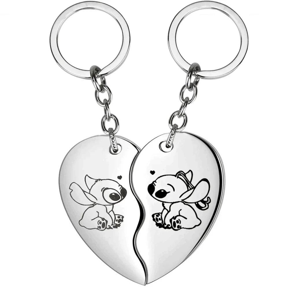 Cute Cartoon Stitch Couple Necklace