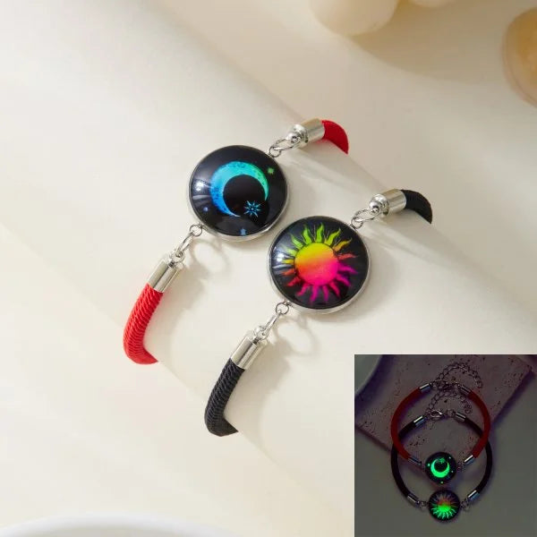 2 PCS/Set Stainless Steel Couples Bracelet