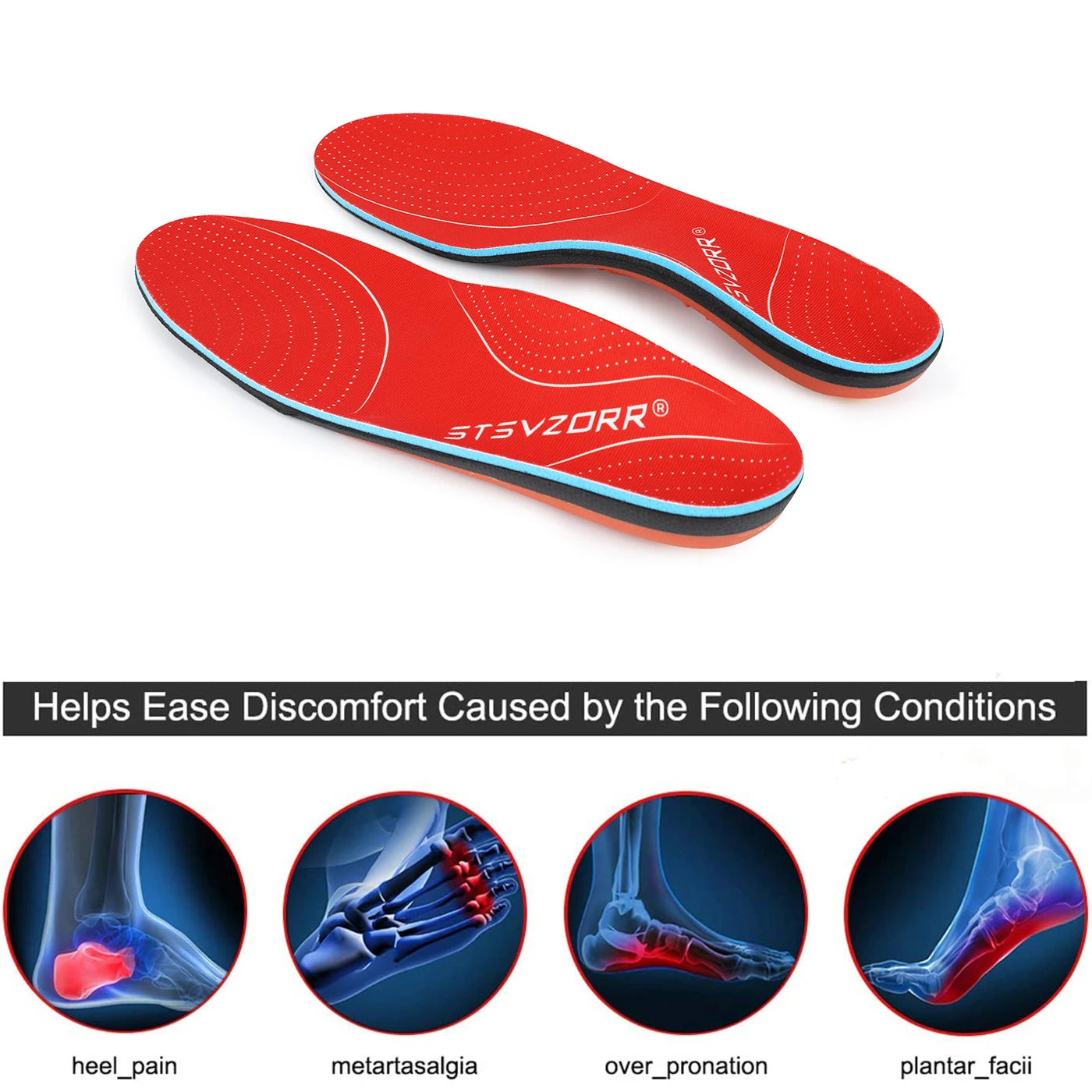 Plantar Fasciitis Orthopedic Sport Insole Men Women
