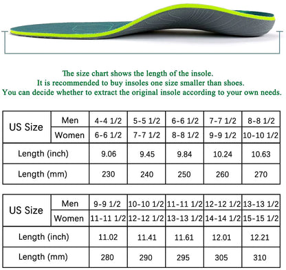 Flat Feet Template Arch Support Orthopedic Insoles