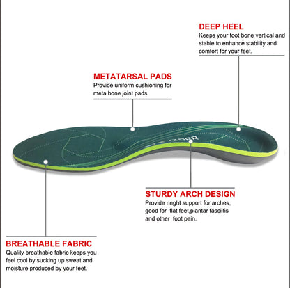 Flat Feet Template Arch Support Orthopedic Insoles