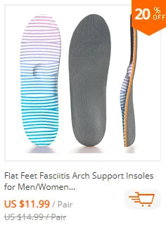 Plantar Fasciitis Orthopedic Sport Insole Men Women