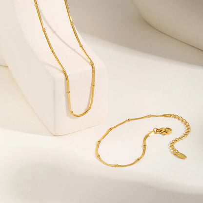 Stainless Steel Snake Ball Bead Chain Bracelet For Women