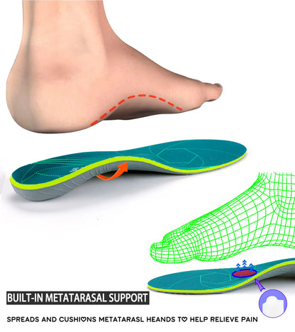 Severe Flat Foot Orthotic Insole Plantar Fasciitis Relieve Heel Pain