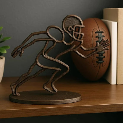 Rugby Player Sculpture Ornament