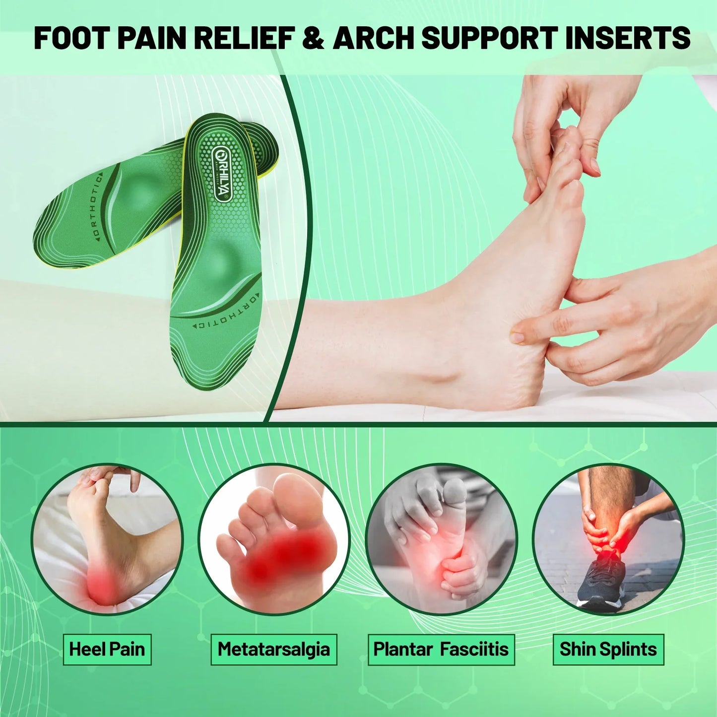 iFitna Plantar Fasciitis Relief Orthopedic Insole