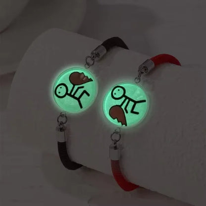 2 PCS/Set Stainless Steel Couples Bracelet
