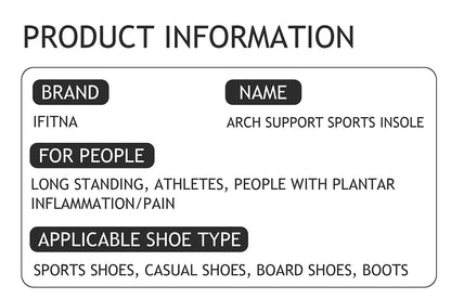 Severe Flat Foot Orthotic Insole Plantar Fasciitis Relieve Heel Pain