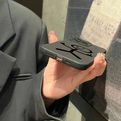 Cute Cartoon Matchman Matte Silicone