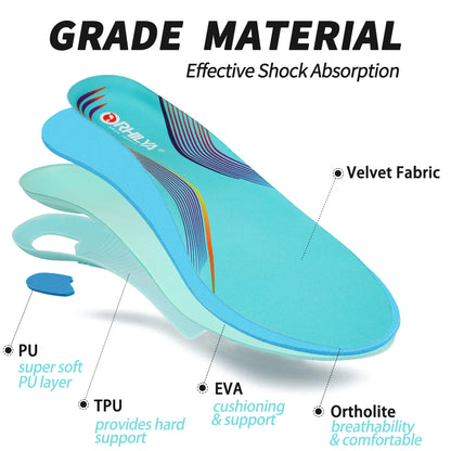 High Arch Support Orthopedic Sport Insole Plantar