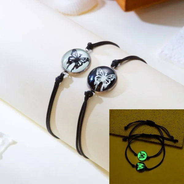 2 PCS/Set Stainless Steel Couples Bracelet