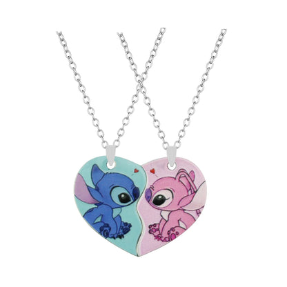 Cute Cartoon Stitch Couple Necklace