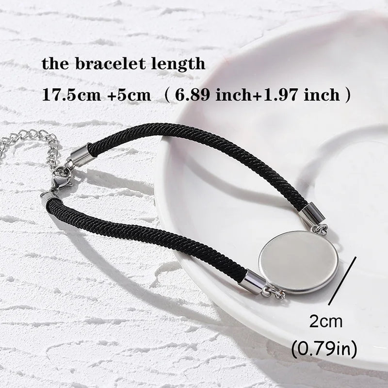 2 PCS/Set Stainless Steel Couples Bracelet
