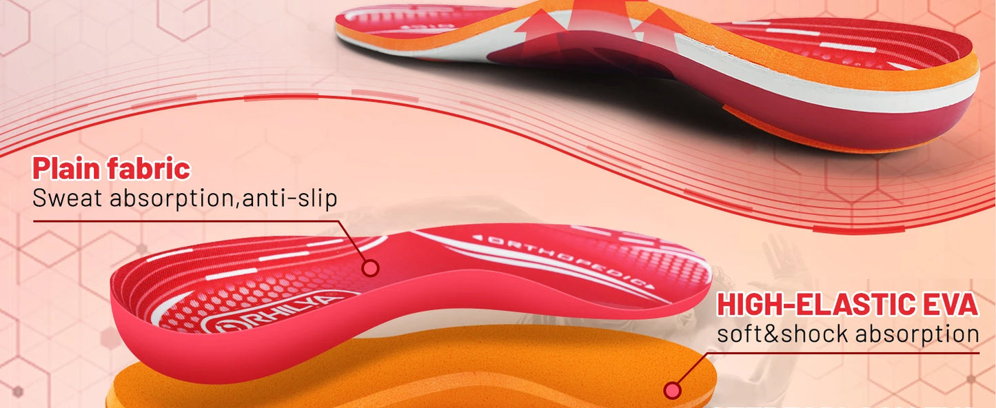 Orthopedic Sport Insole Plantar Fasciitis Flat Foot
