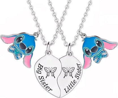 Cute Cartoon Stitch Couple Necklace
