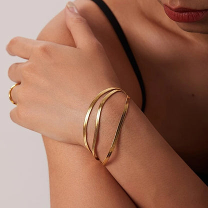 SUNIBI Classic Stainless Steel Snake Chain