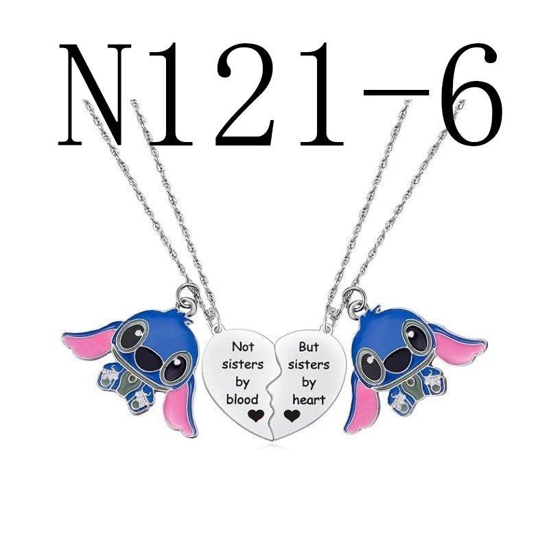 Cute Cartoon Stitch Couple Necklace