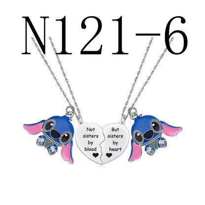 Cute Cartoon Stitch Couple Necklace