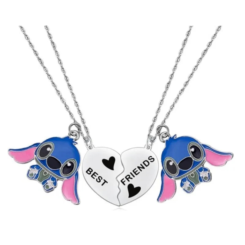Cute Cartoon Stitch Couple Necklace