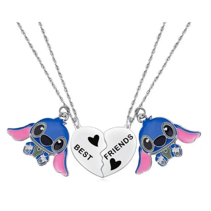 Cute Cartoon Stitch Couple Necklace