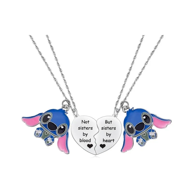 Cute Cartoon Stitch Couple Necklace