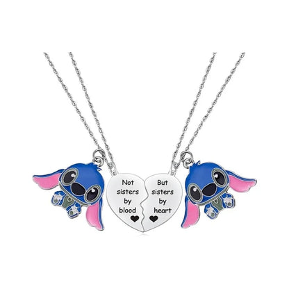 Cute Cartoon Stitch Couple Necklace