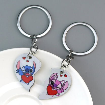 Cute Cartoon Stitch Couple Necklace