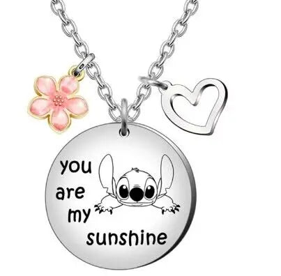 Cute Cartoon Stitch Couple Necklace