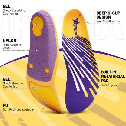 Severe Flat Foot Orthotic Insole Plantar Fasciitis Relieve Heel Pain
