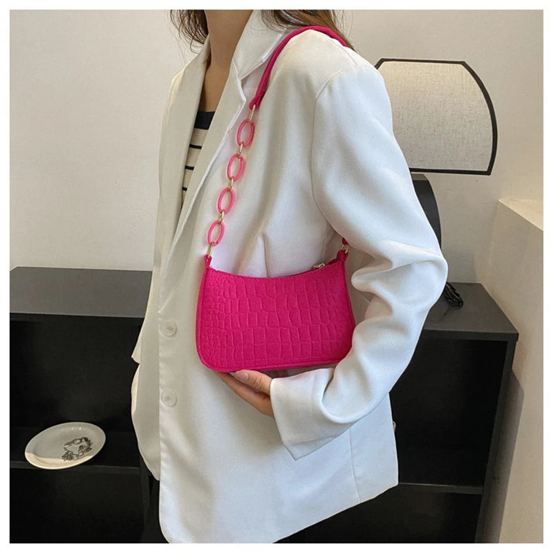 Popular Retro Gentle Temperament Small Square Bag