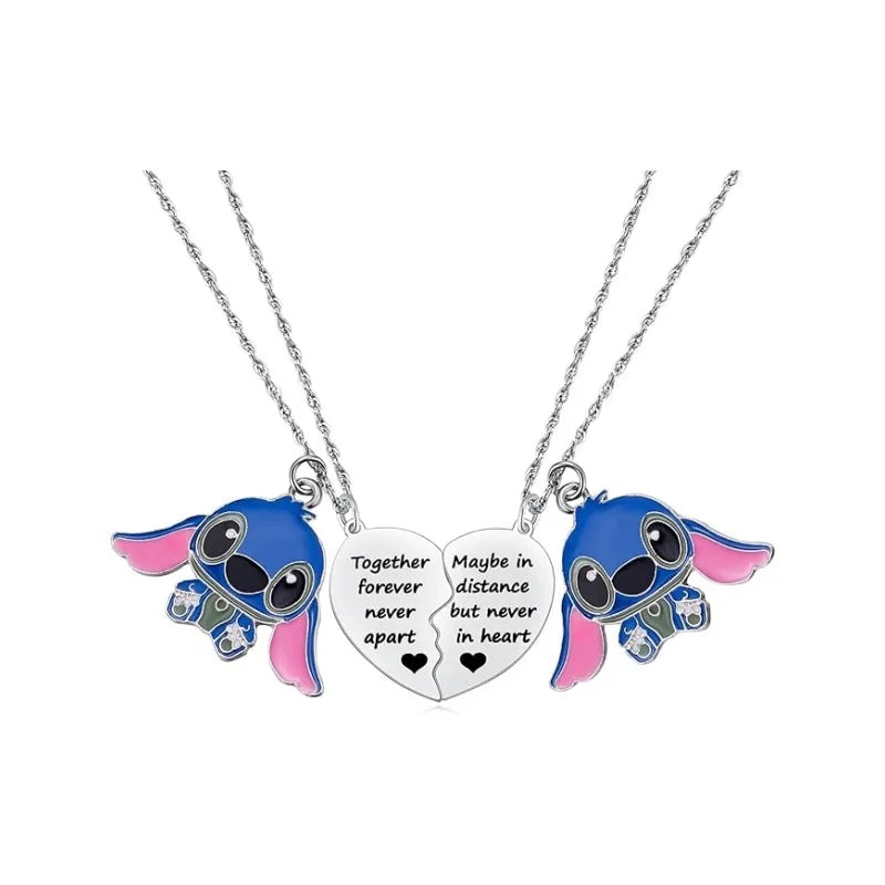 Cute Cartoon Stitch Couple Necklace