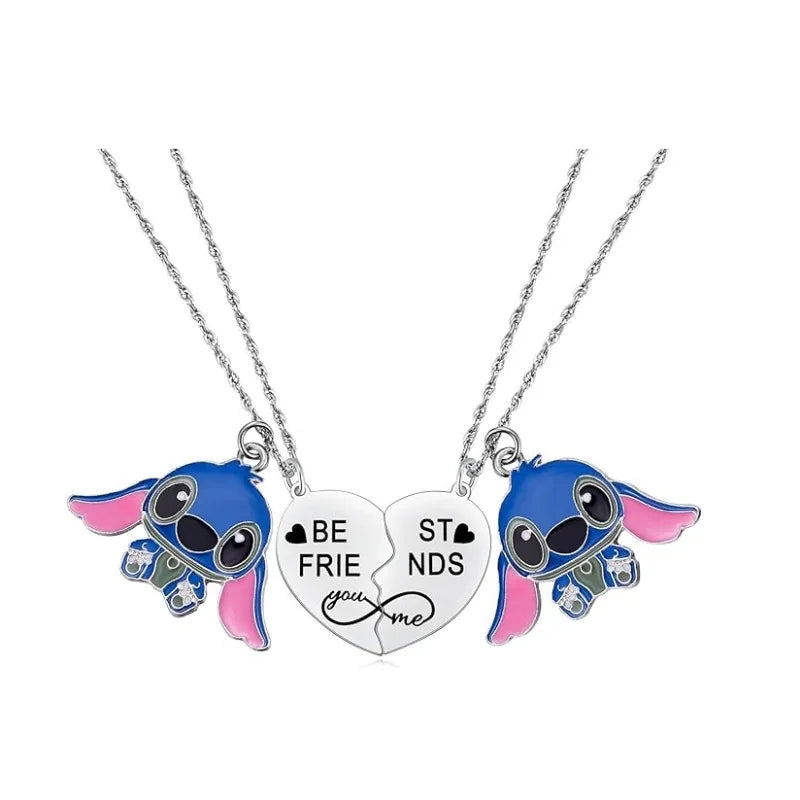 Cute Cartoon Stitch Couple Necklace
