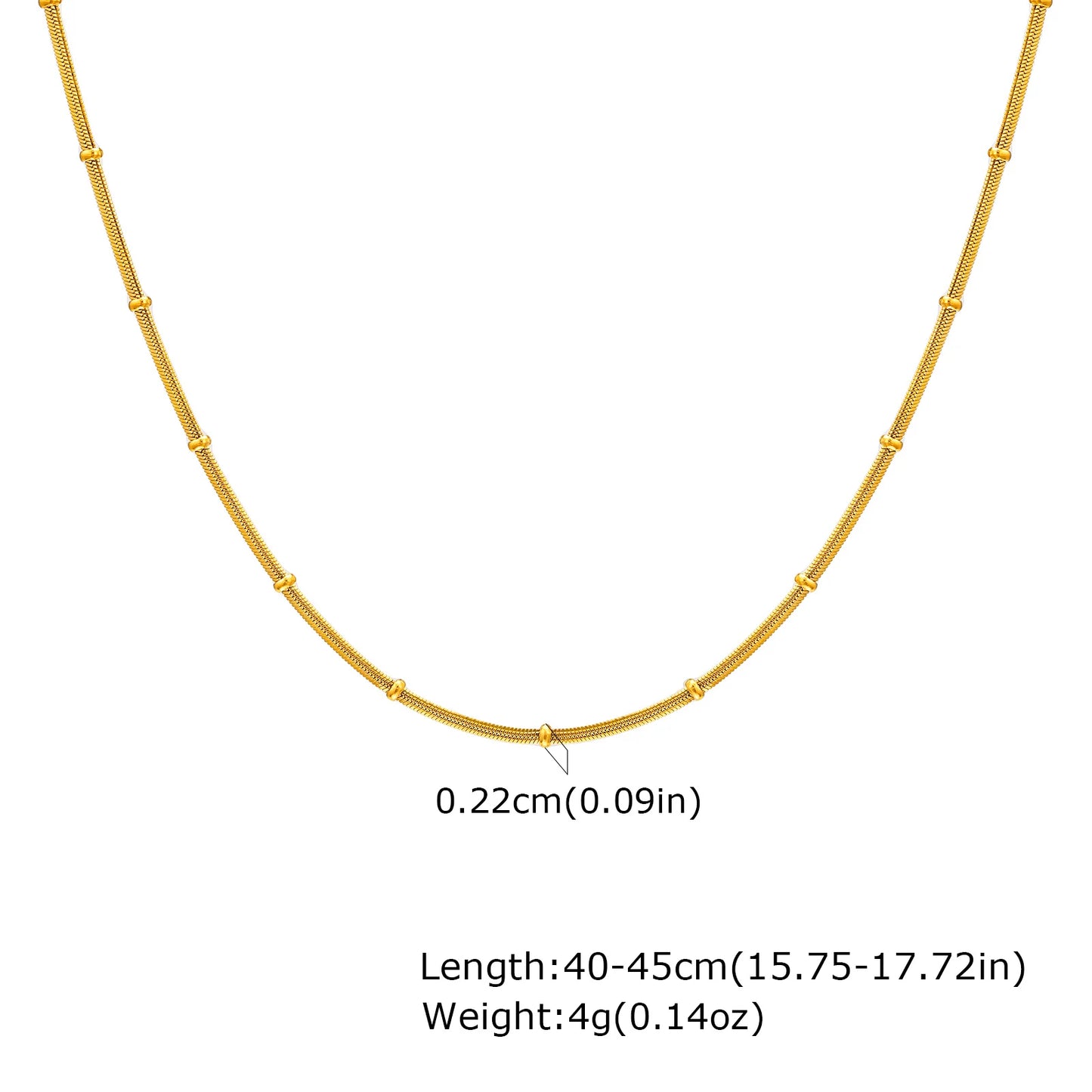 Stainless Steel Snake Ball Bead Chain Bracelet For Women