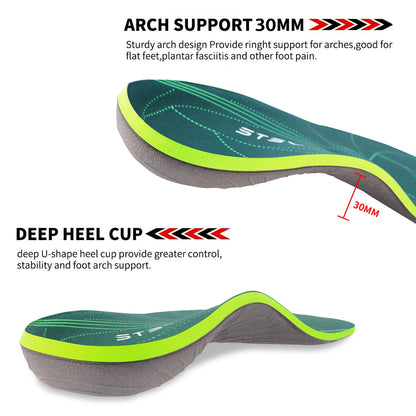 Severe Flat Foot Orthotic Insole Plantar Fasciitis Relieve Heel Pain