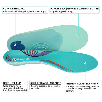 High Arch Support Orthopedic Sport Insole Plantar