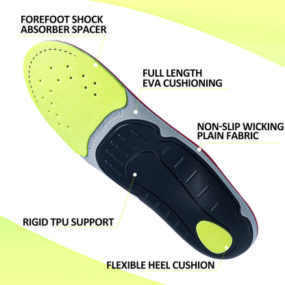 Plantar Fasciitis Relief Orthopedic Insole Flat Foot High Arch Support Men Women