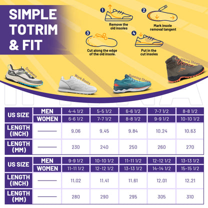 Severe Flat Foot Orthotic Insole Plantar Fasciitis Relieve Heel Pain