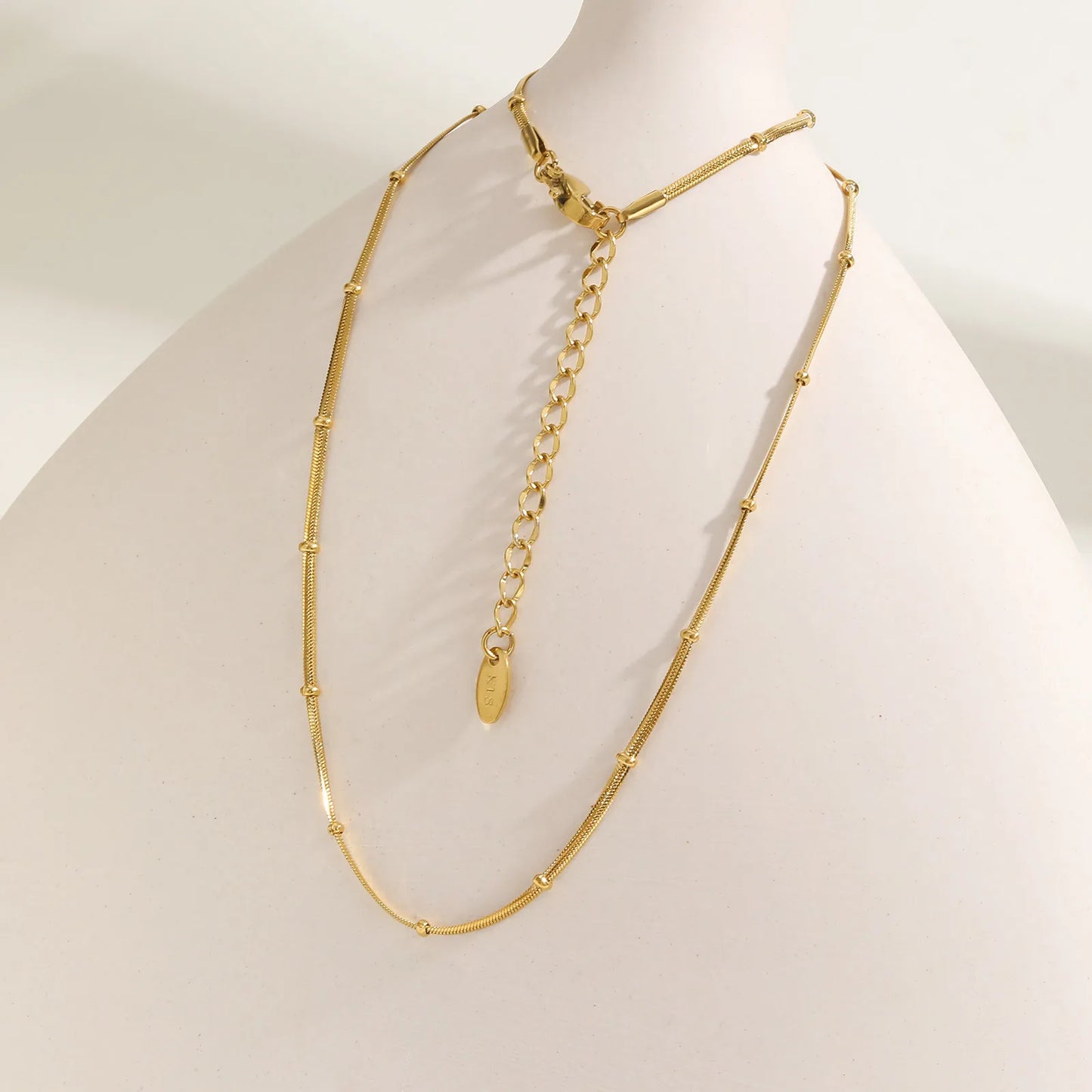 Stainless Steel Snake Ball Bead Chain Bracelet For Women