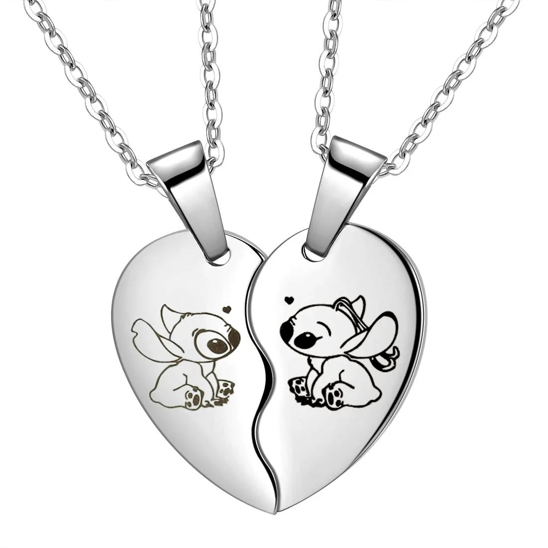 Cute Cartoon Stitch Couple Necklace