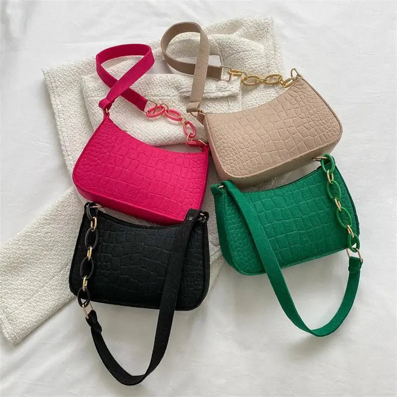Popular Retro Gentle Temperament Small Square Bag