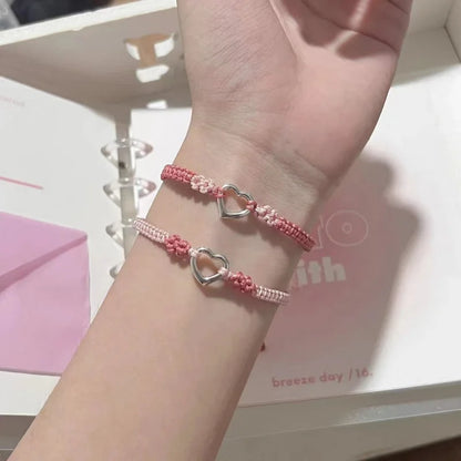 2 PCS/Set Stainless Steel Couples Bracelet