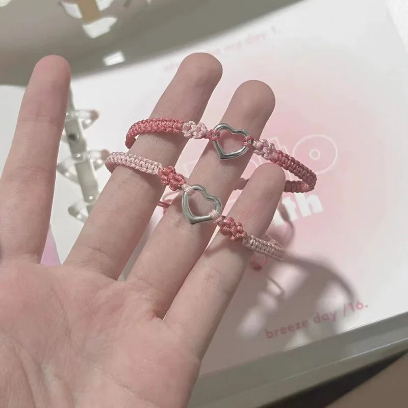 2 PCS/Set Stainless Steel Couples Bracelet