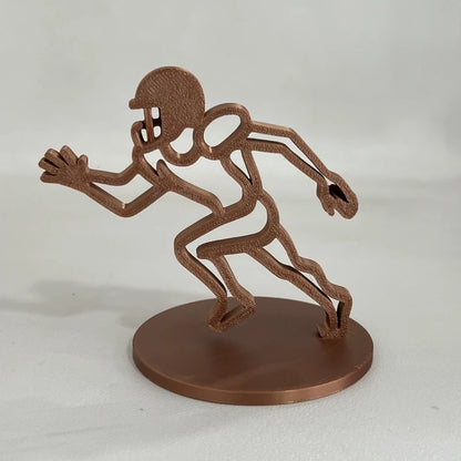 Rugby Player Sculpture Ornament