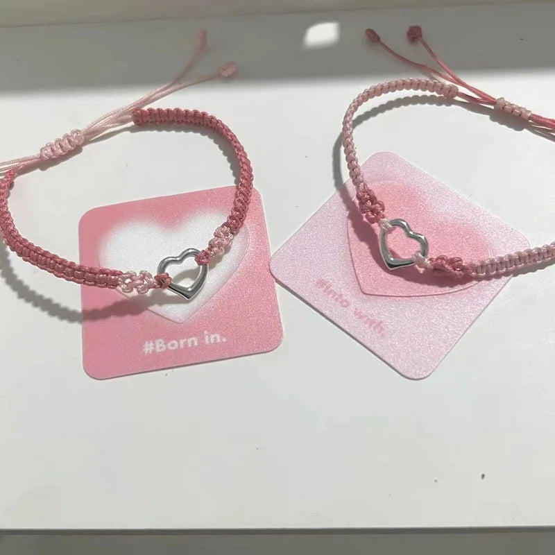 2 PCS/Set Stainless Steel Couples Bracelet