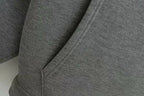Women Gray Jacket with Hood Long Sleeve