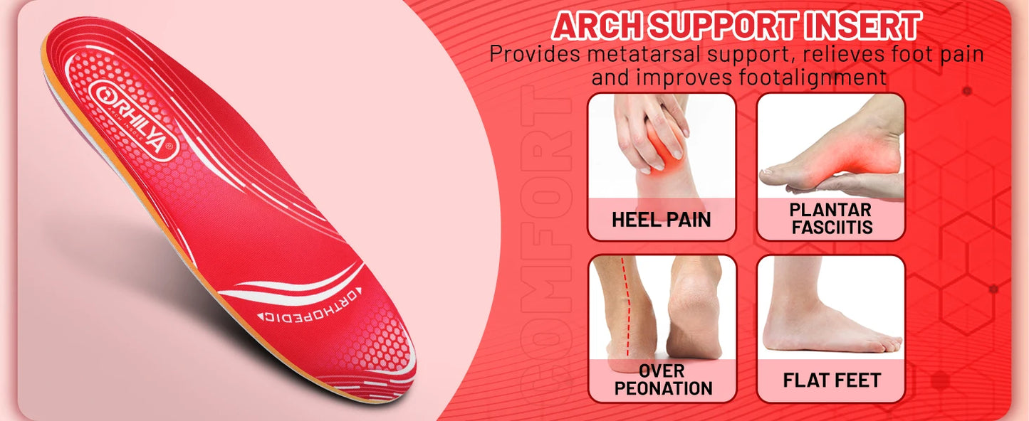 Orthopedic Sport Insole Plantar Fasciitis Flat Foot